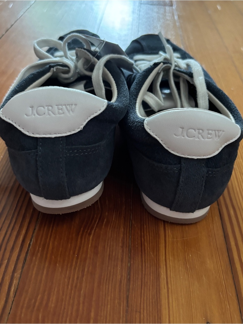 J. Crew Rec Sneakers in Dark Blue Suede Womens Size 8 NWT - Picture 5 of 9